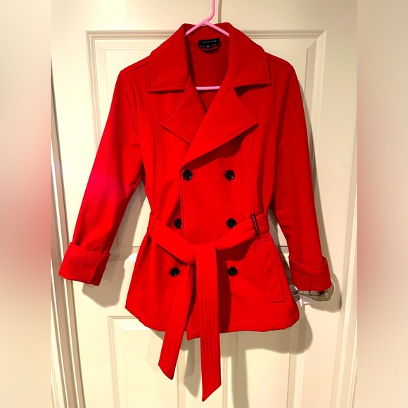 Tommy Hilfiger Jackets & Blazers - Tommy Hilfiger Red Trench coat, Size Medium